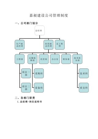 2025建筑公司管理制度