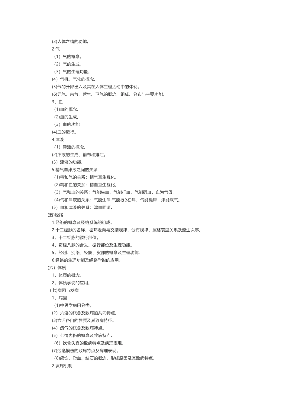 2025考研中医综合大纲_第3页