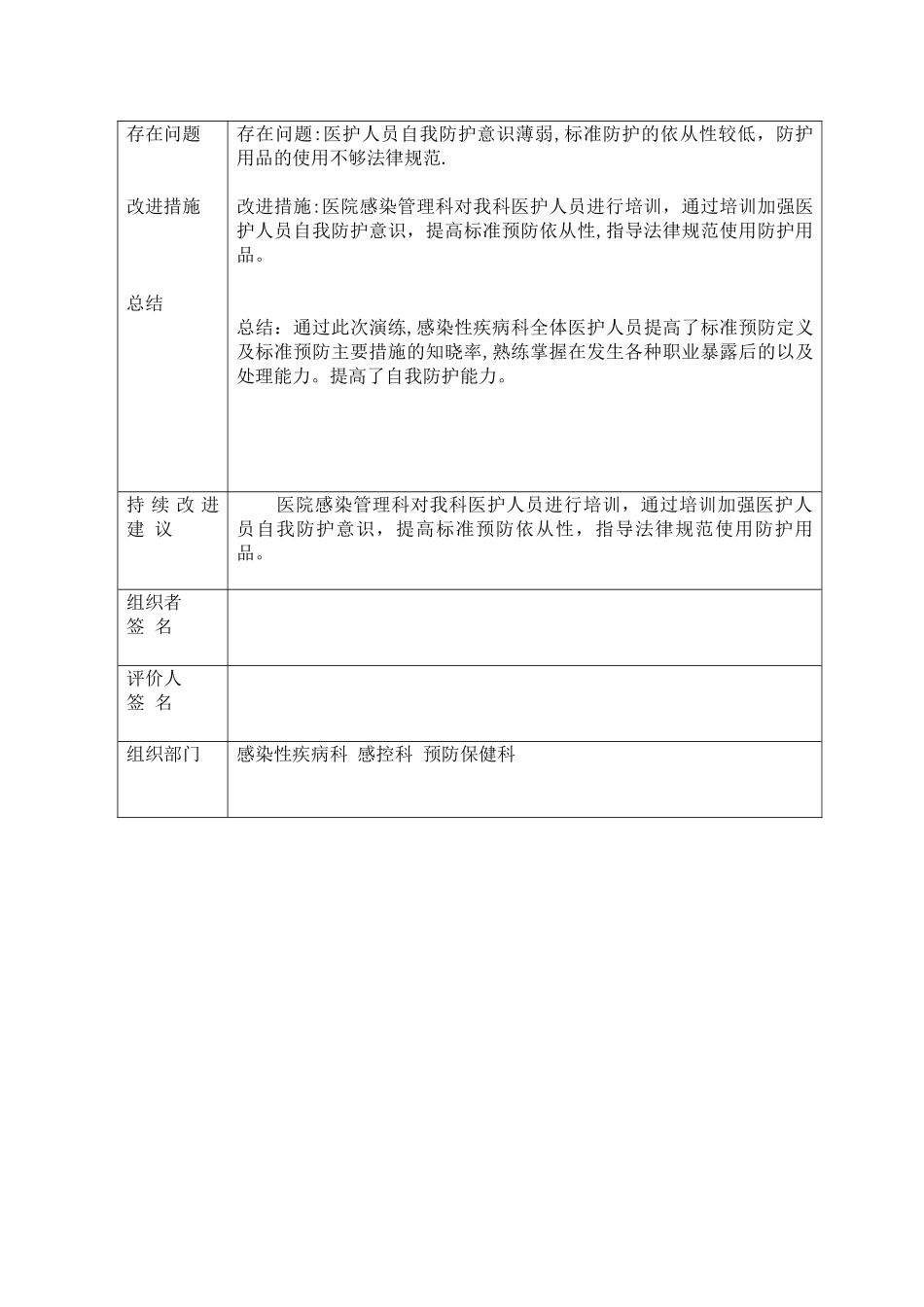 2025职业暴露应急演练记录_第3页