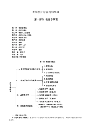 333教育综合之教育学原理