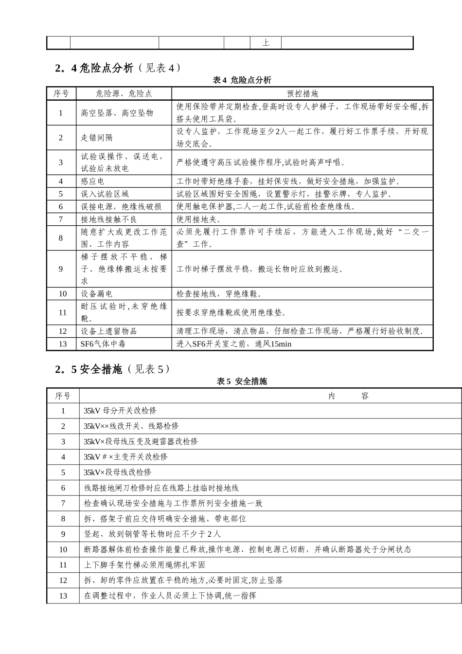35kV型开关柜检修现场作业指导书_第2页