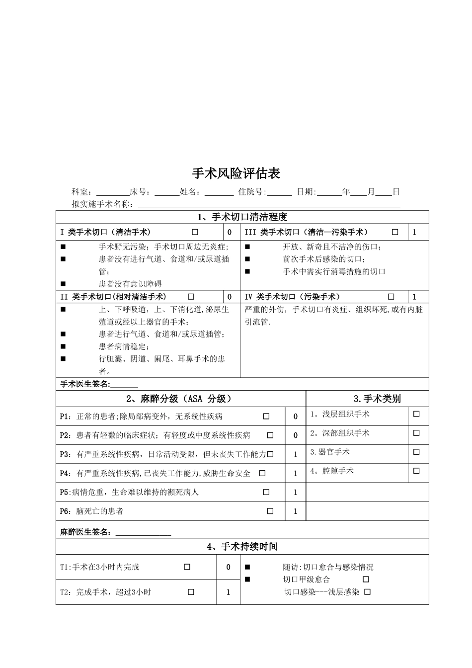 4.6.2.1手术风险评估制度_第2页