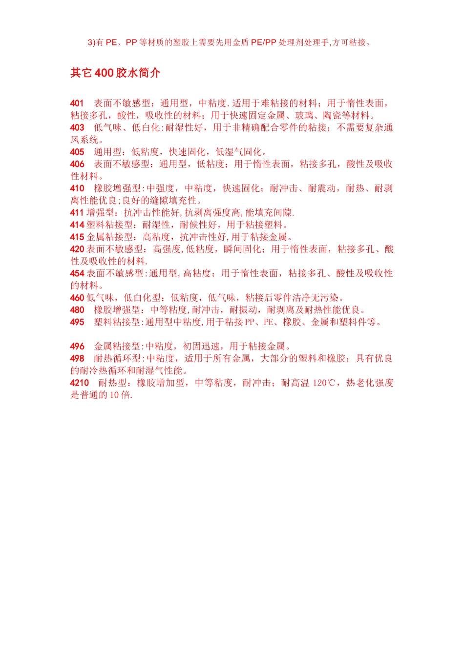 401胶水、403胶水、406胶水、495胶水_第2页