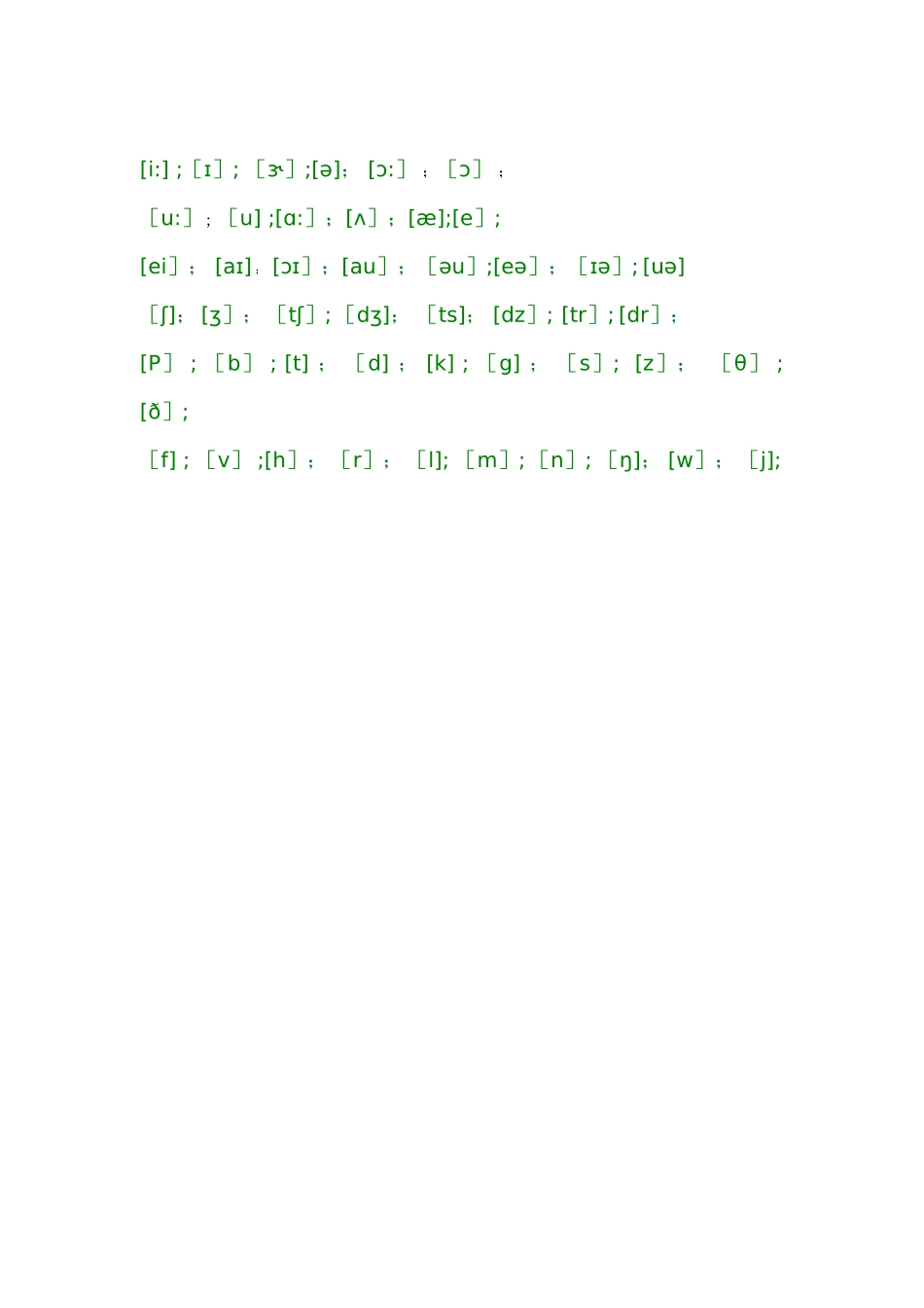 48个国际音标的书写_第1页