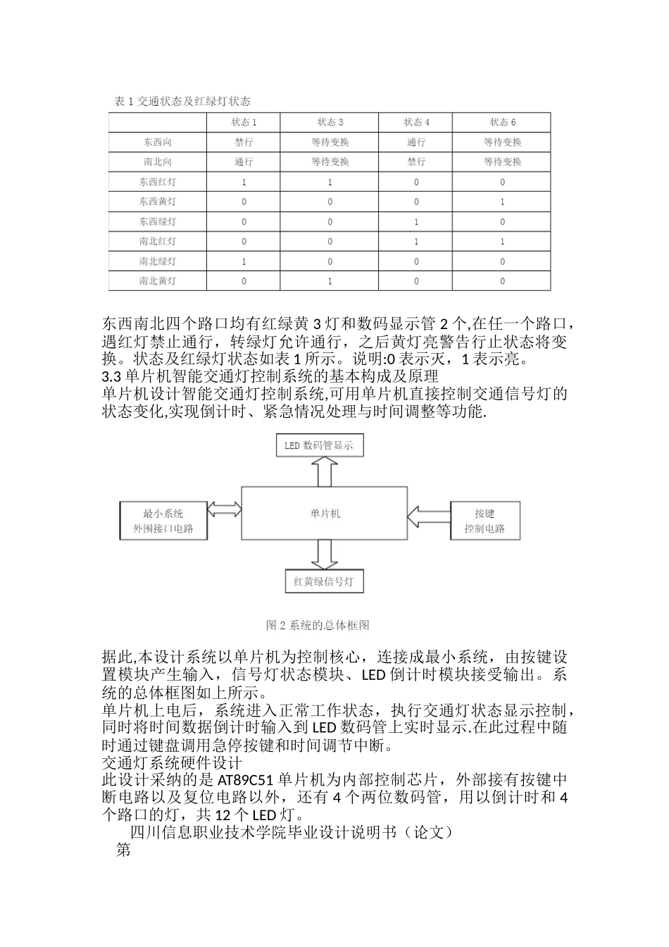 51单片机红绿灯课程设计_第3页