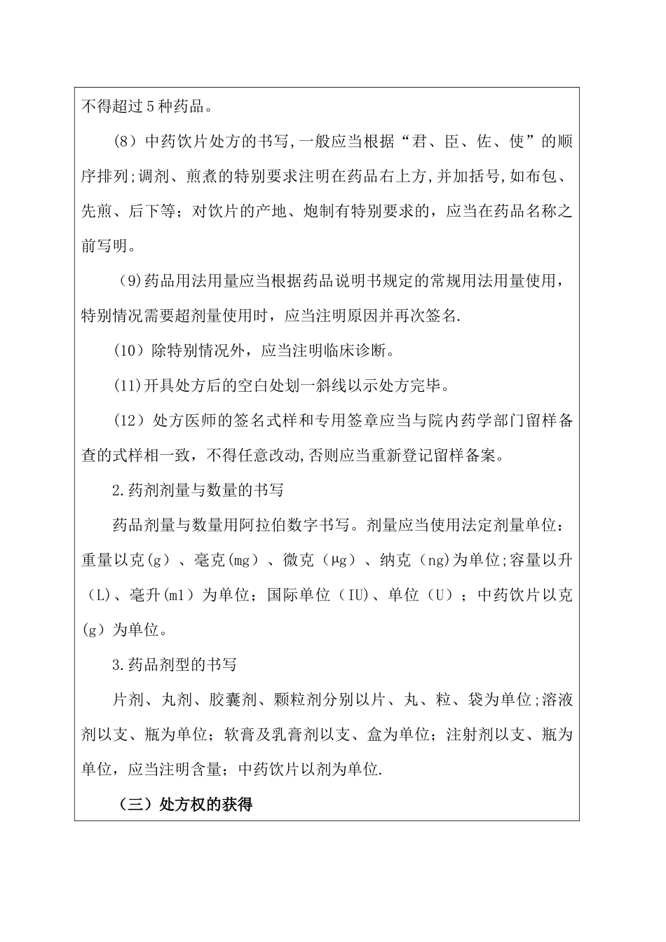 5、《处方管理办法》培训记录_第3页