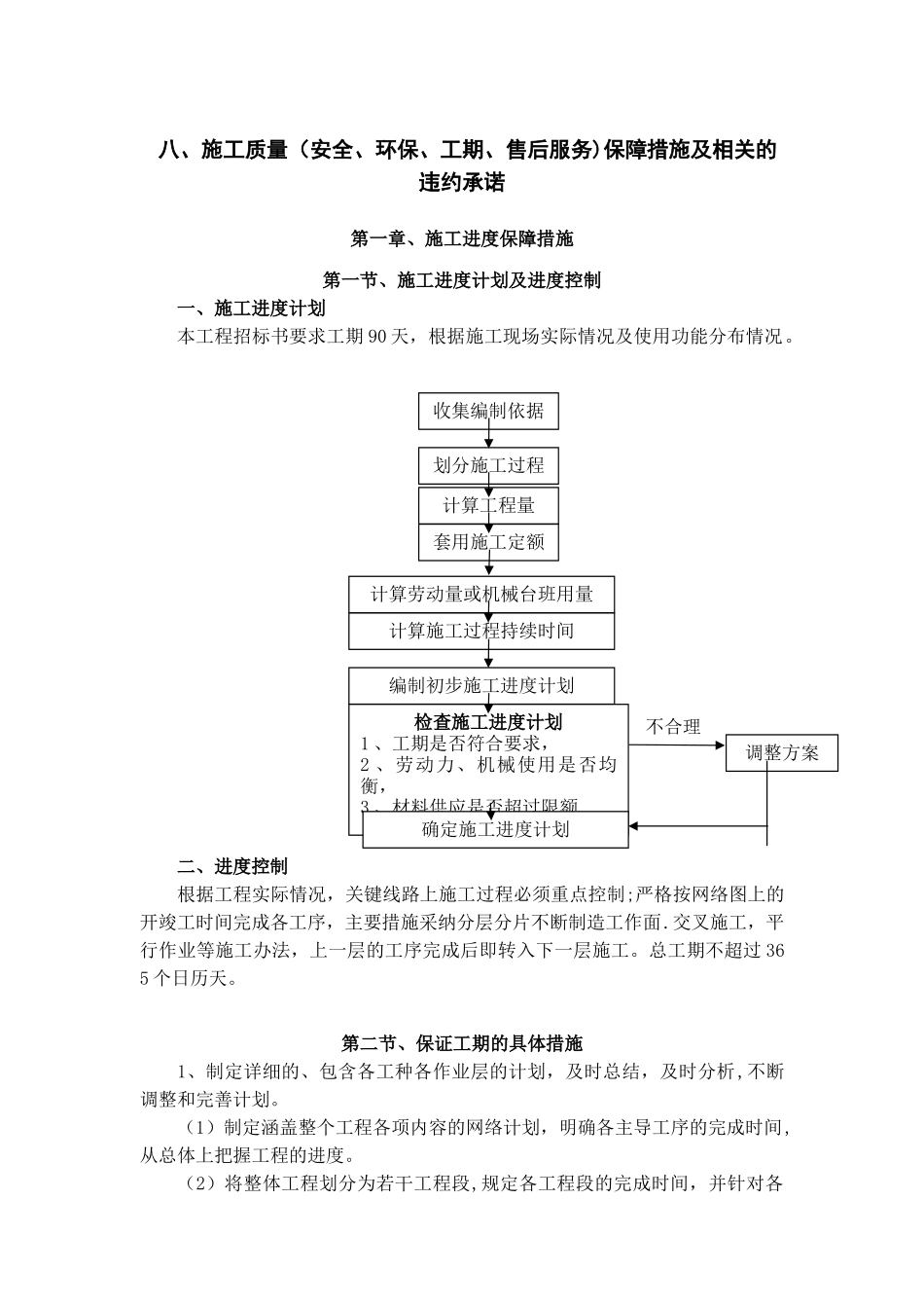 8、施工质量保障措施及相关的违约承诺_第1页