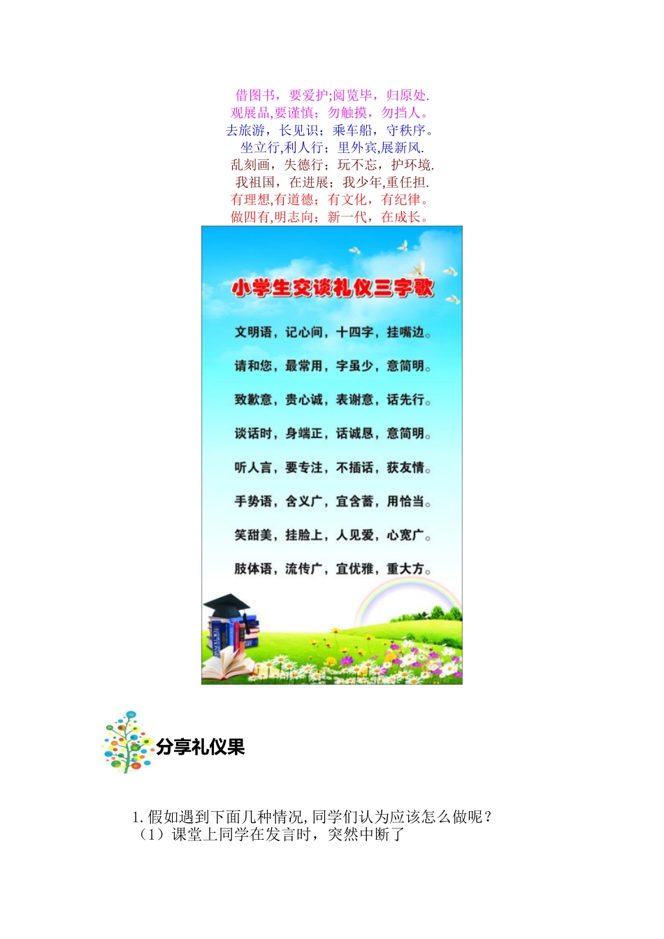 8公共场所的礼仪1_第3页