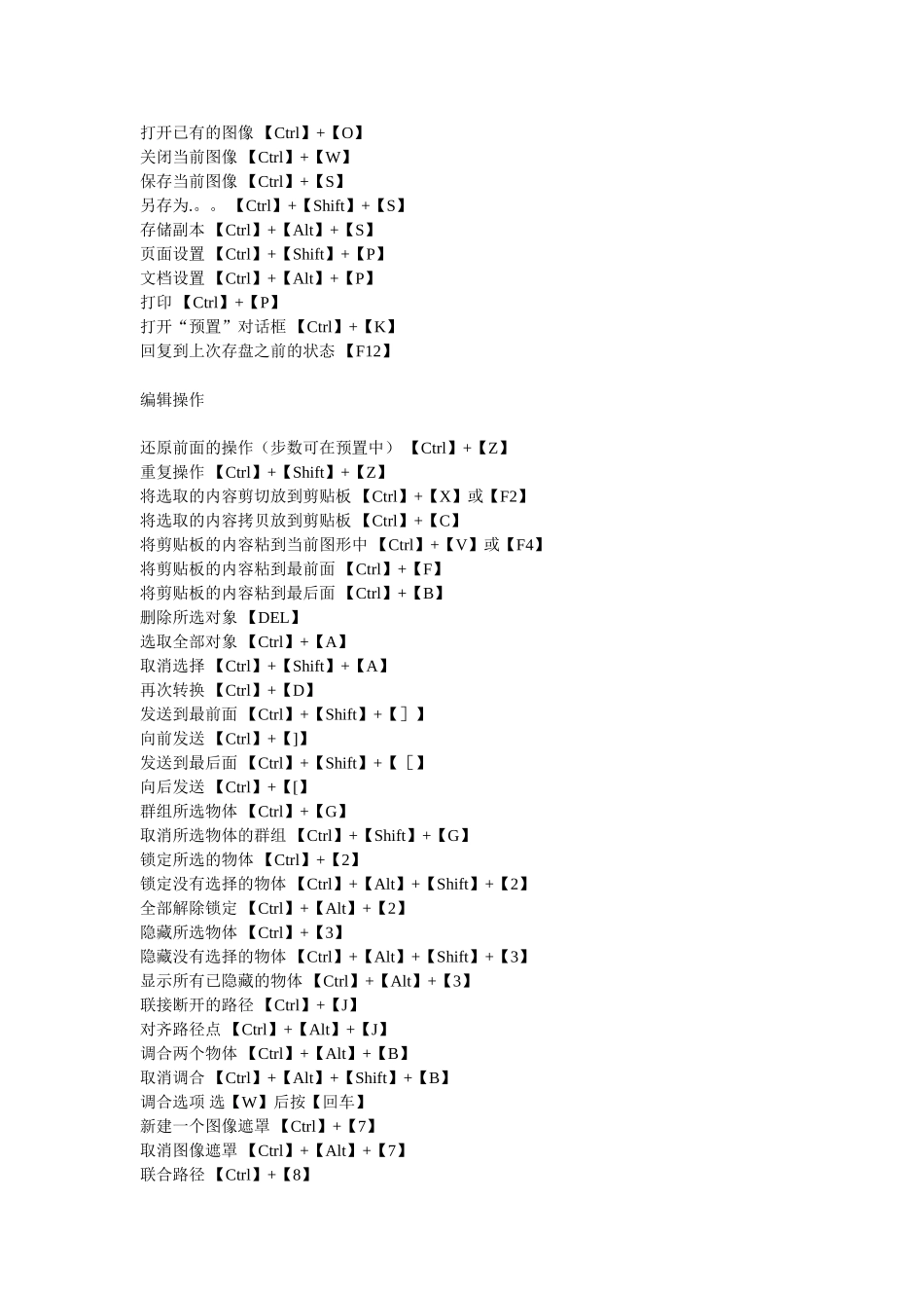 AI-Adobe-Illustrator快捷键一览表-ai-快捷键_第2页