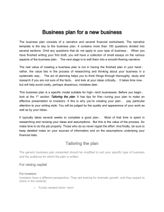 Business-plan-template--全英商业计划书模板