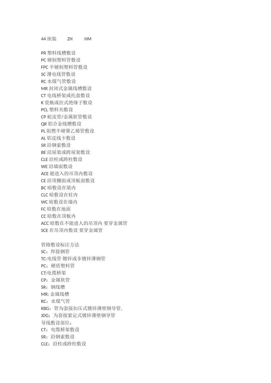 CAD各种管线敷设方式及标注_第2页