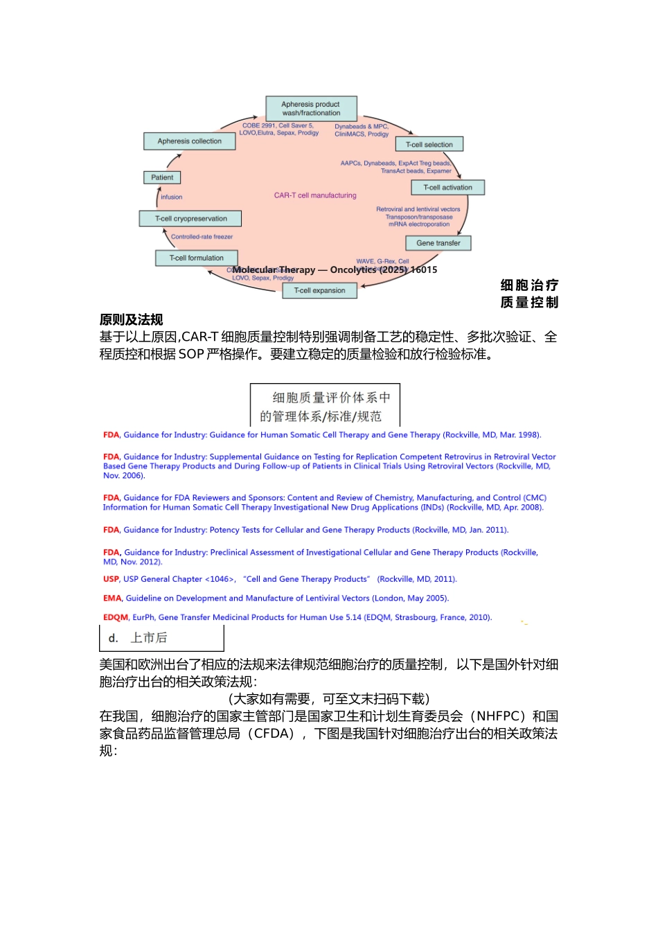 CAR-T细胞治疗质量控制浅谈_第3页