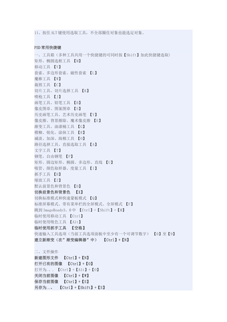 CDR常用快捷键-cdr抓手工具快捷键-cdr快捷键_第3页