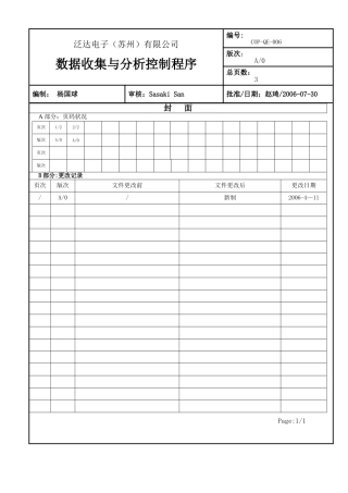 COP-QE-006-数据收集与分析控制程序A0