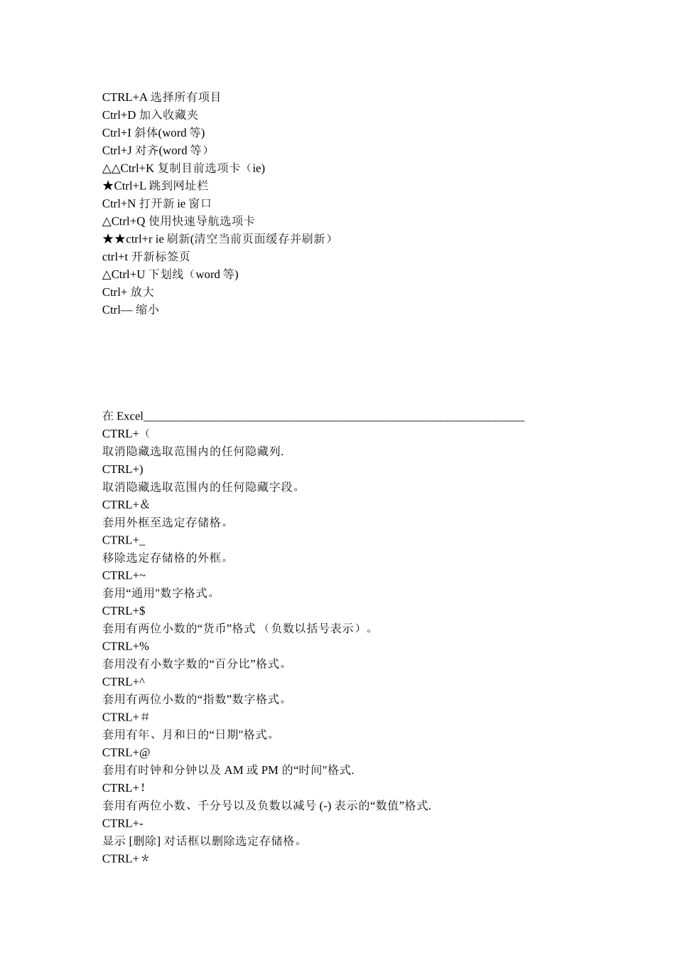 ctrl键的快捷键大全_第2页