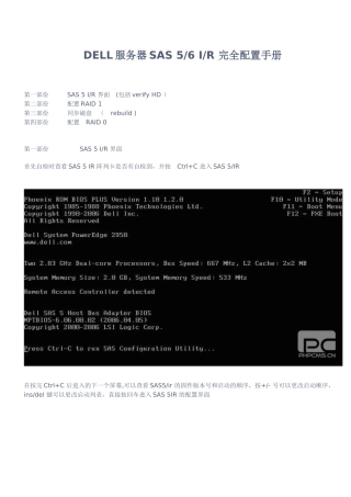 DELL服务器SAS-RAID-完全配置手册