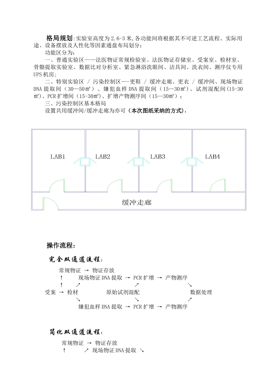 DNA实验室规化设计说明_第2页