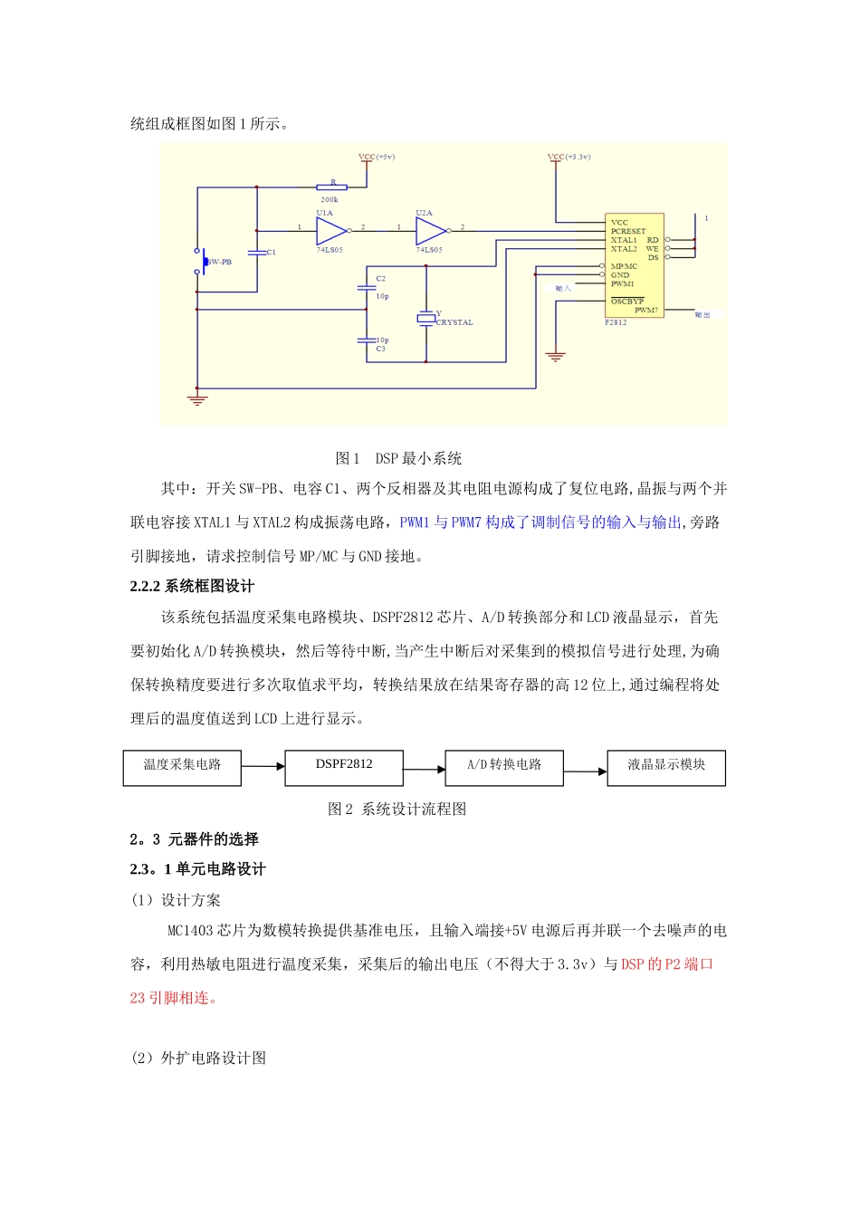 DSP课程设计温度采集与显示F2812_第3页