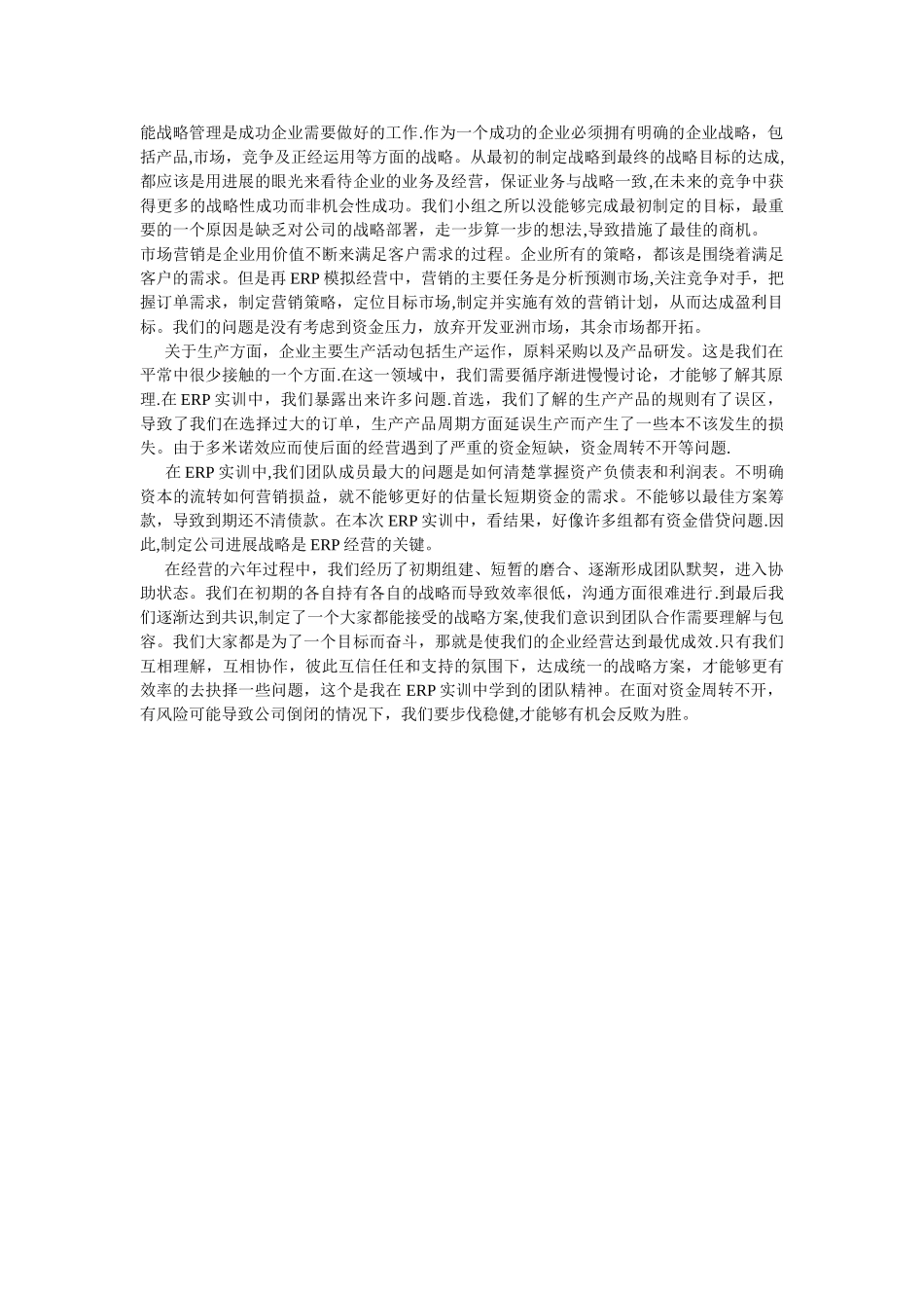 ERP沙盘模拟生产总监心得体会_第2页