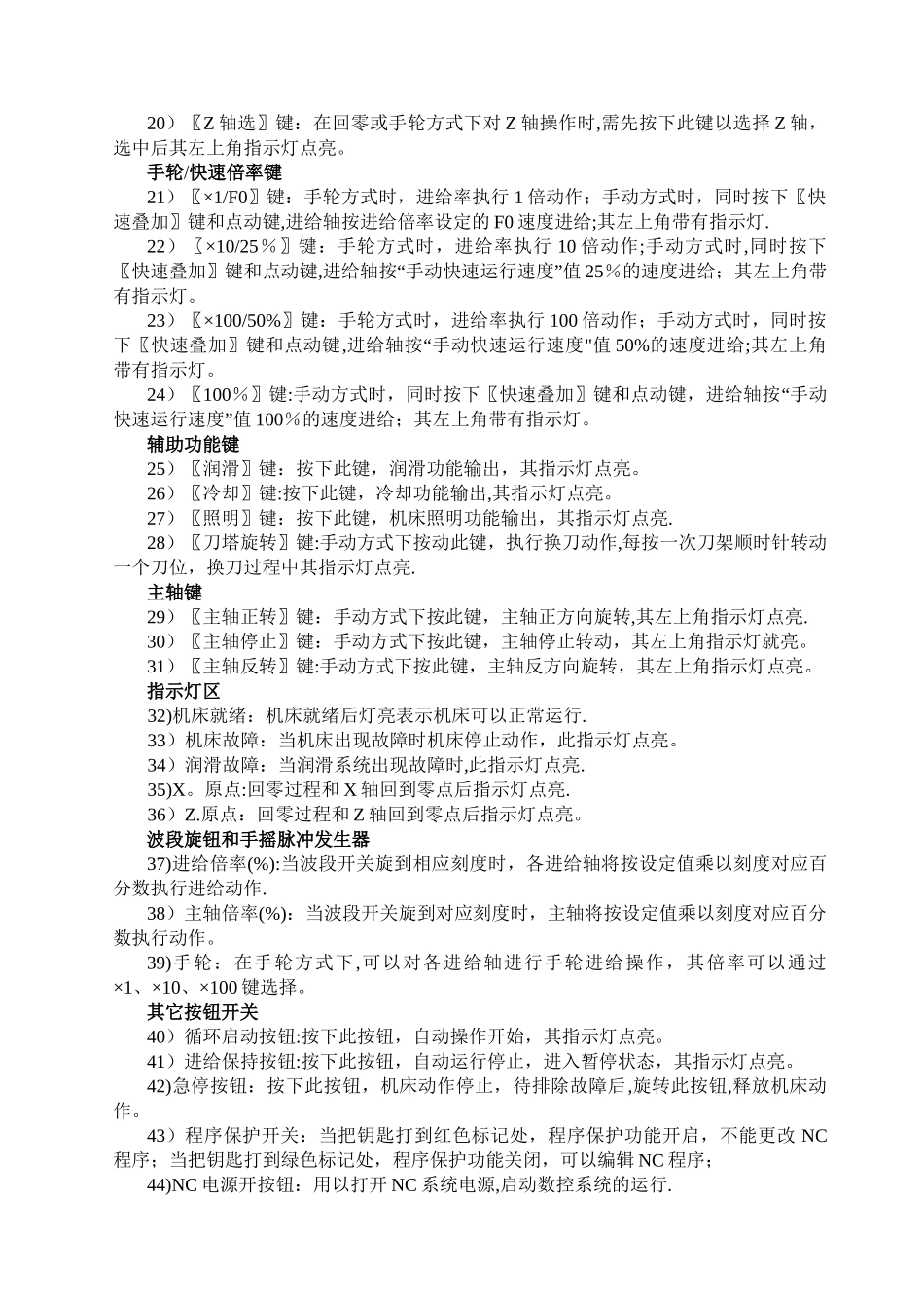 FANUC数控系统面板介绍与编程操作_第3页