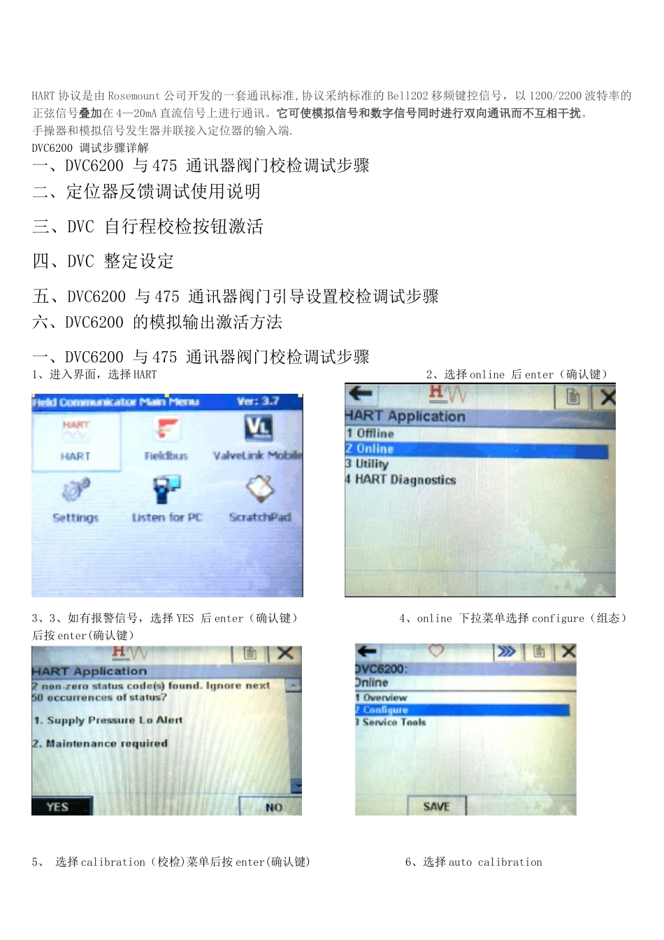 fisher6200用-475HART协议调试方法_第1页