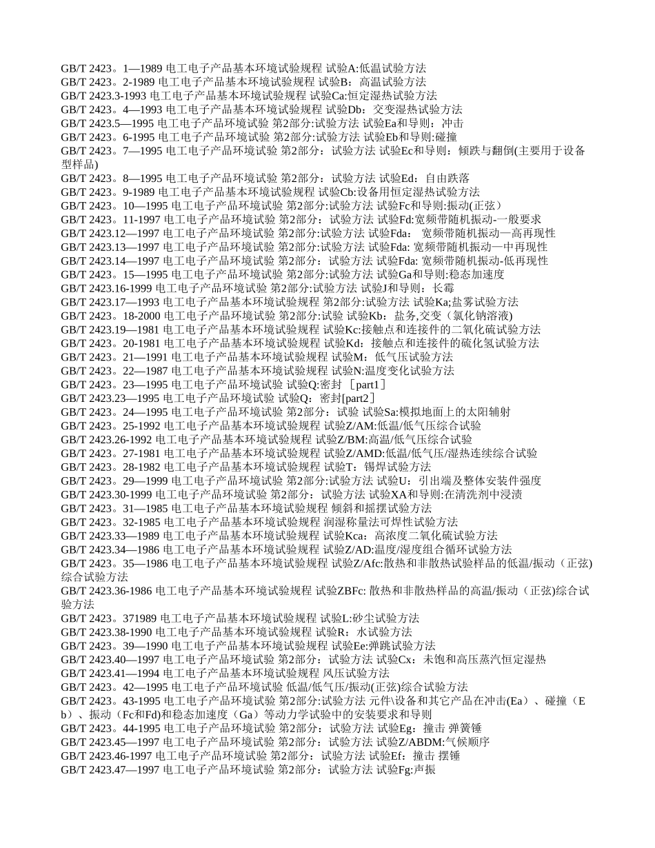 GB-T-2423.1-1989-电工电子产品基本环境试验规程-试验A：低温试..._第1页