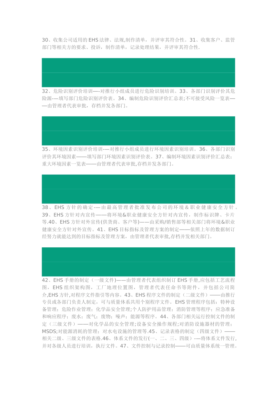 HSE管理体系工作清单_第3页