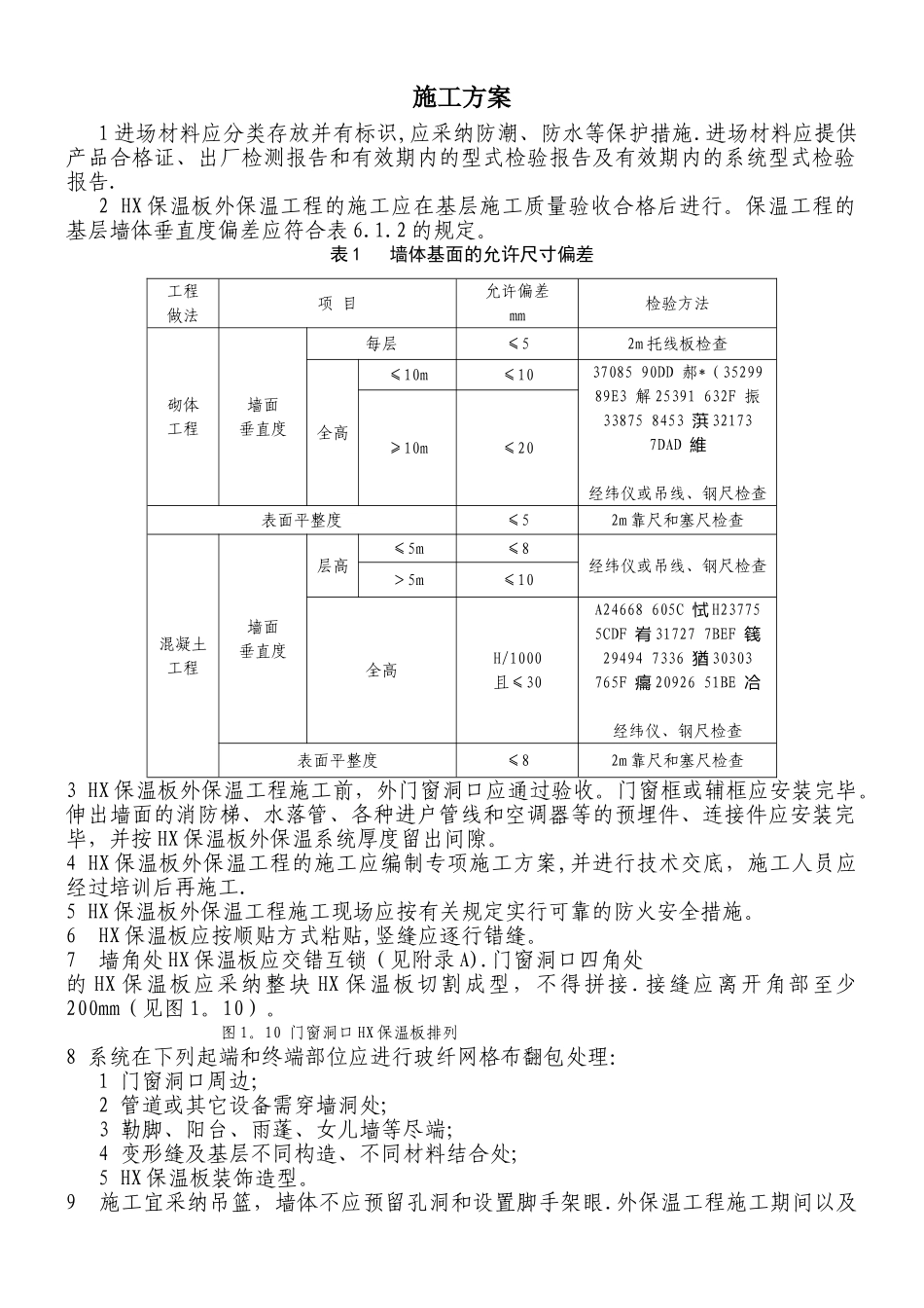 HX隔离式防火保温板施工方案_第1页