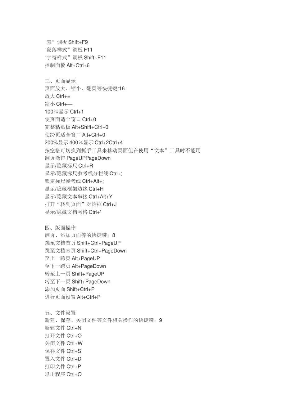 InDesign---ID常用快捷键大全_第2页