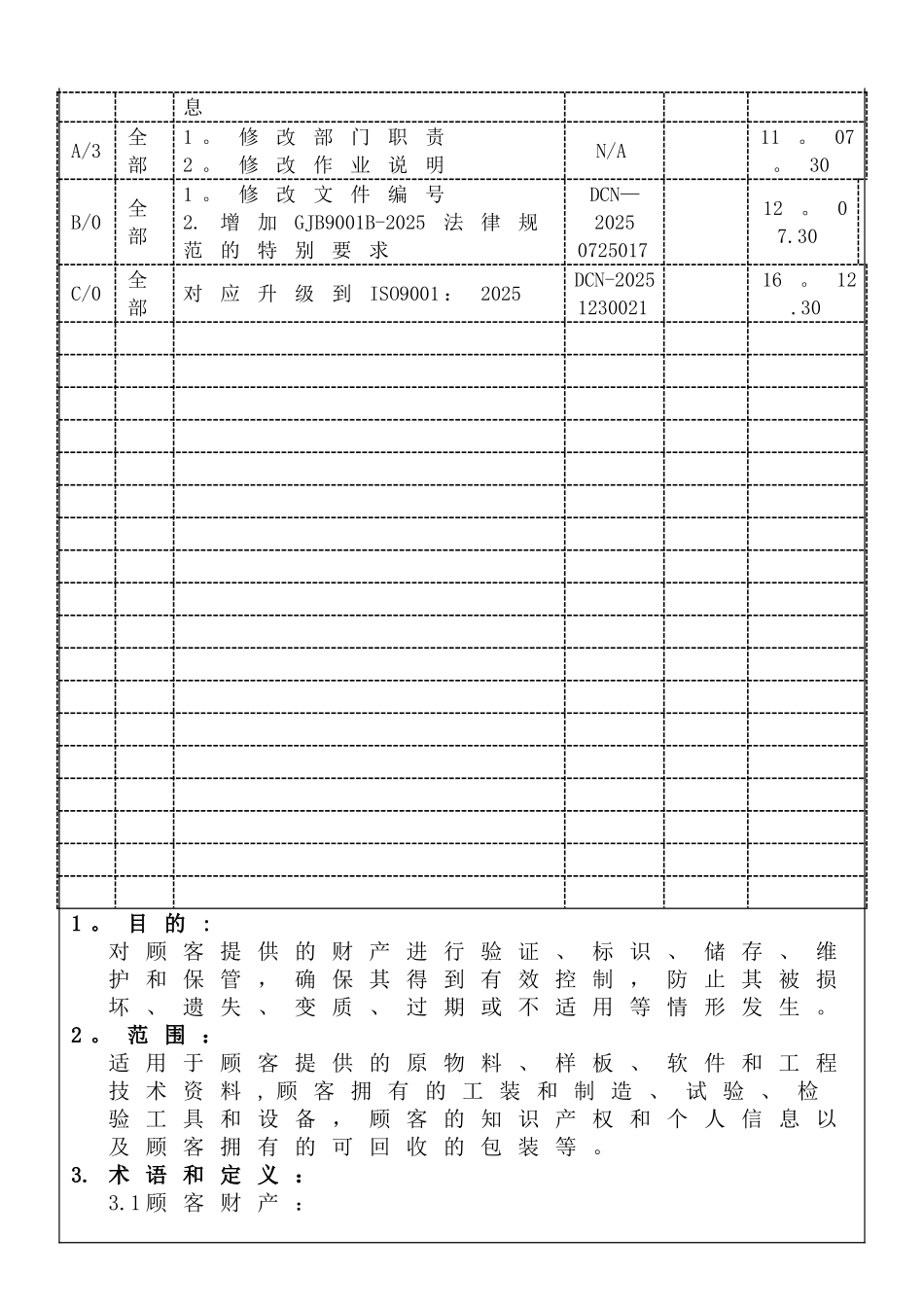 ISO-9001：2025-顾客或外部供方财产控制程序C0_第2页