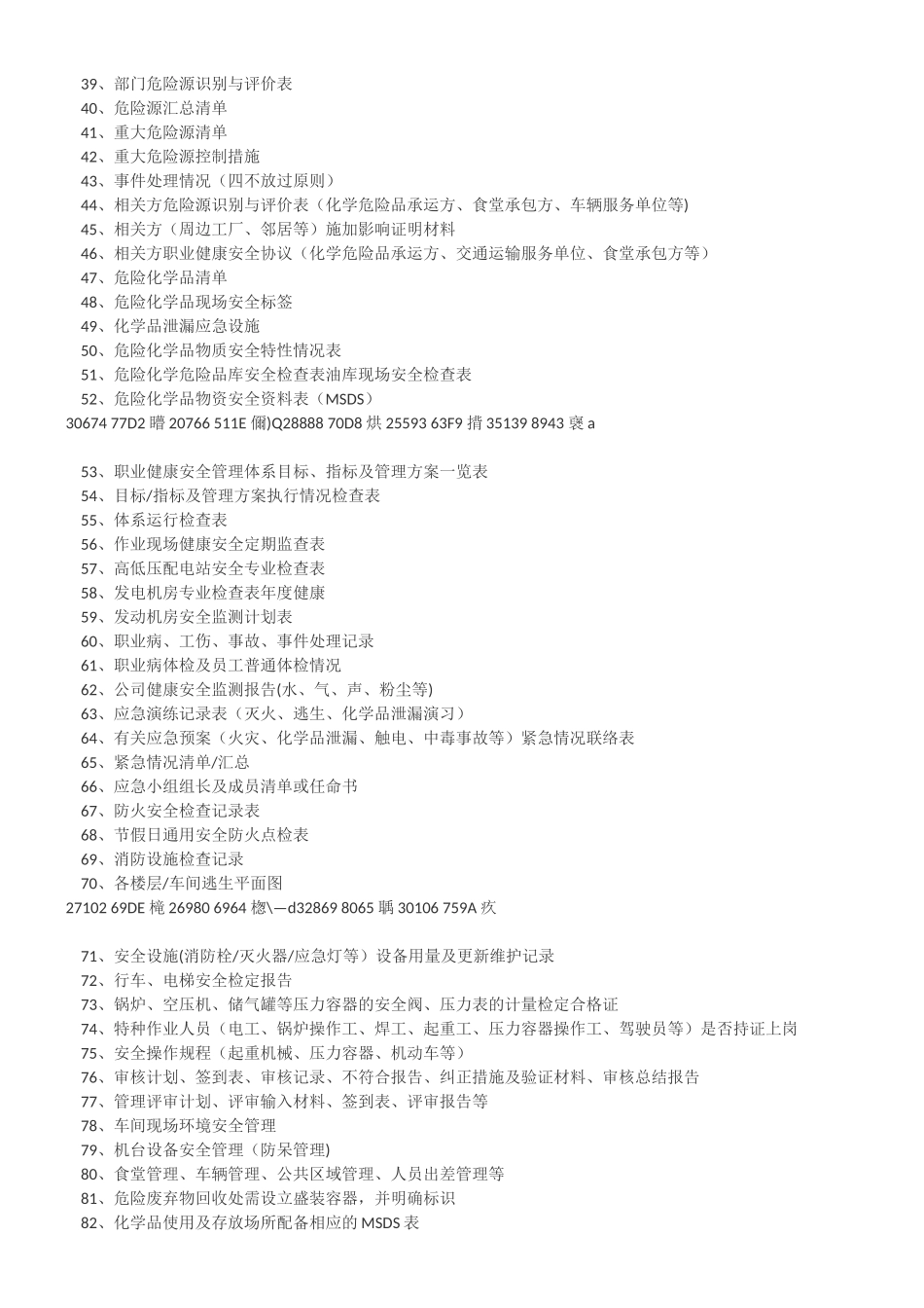ISO45001职业健康与安全管理体系认证审核需准备的详细资料_第2页