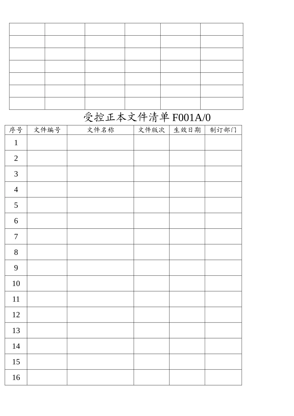 ISO9001质量管理体系的表单-9001全套表格_第2页