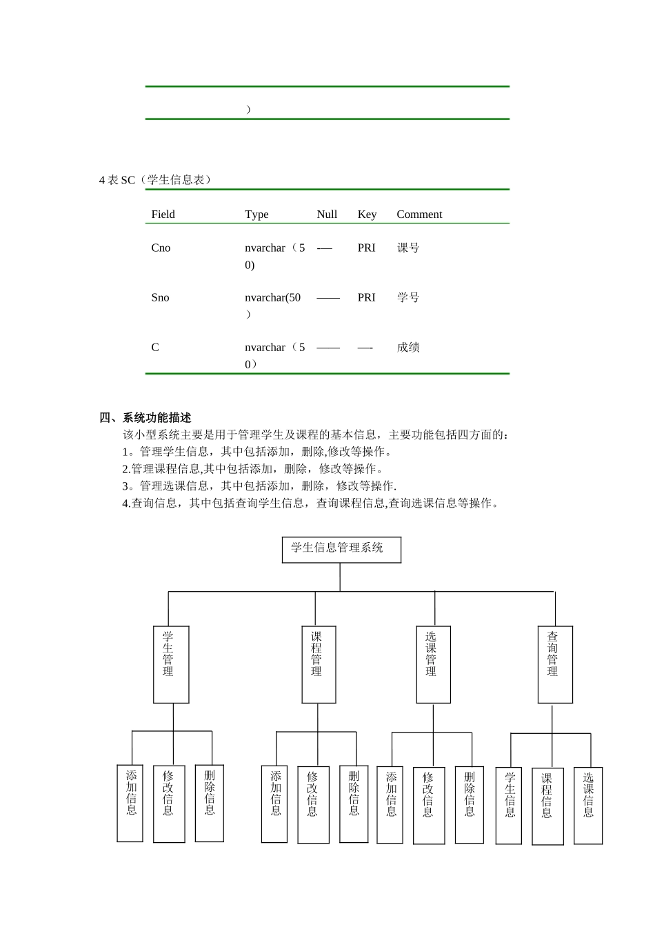 JAVA数据库课程设计--学生选课管理系统的_第2页