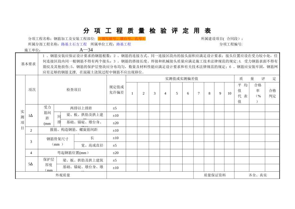 jtgf80-2025公路工程质量检验评定标准-新评定表墩台身_第1页