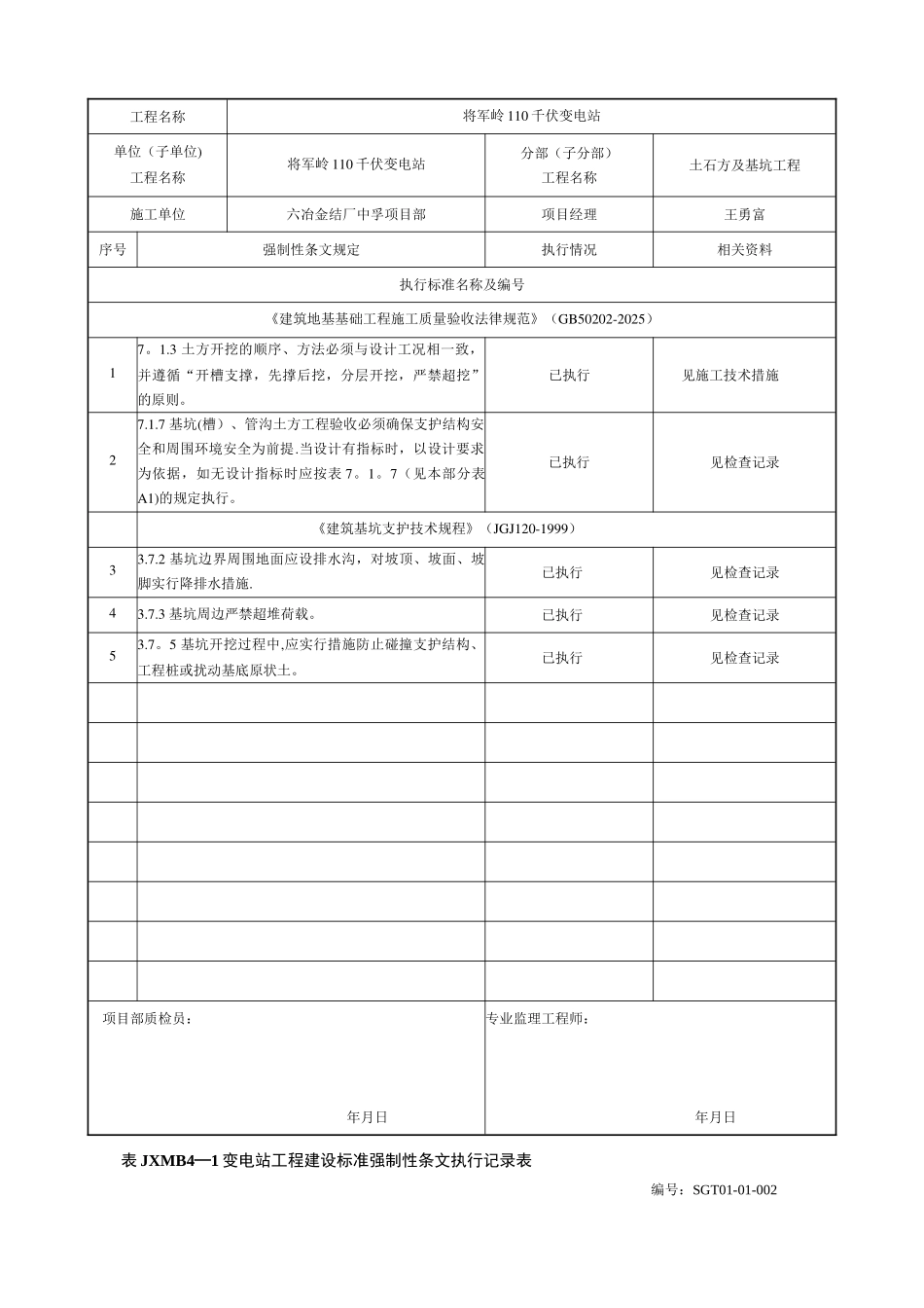 JXMB4--变电站工程建设标准强制性条文执行检查及汇总表_第3页