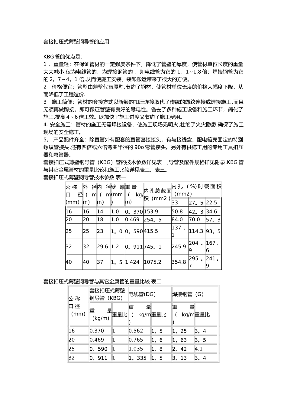 KBG管材国标规范标准_第1页