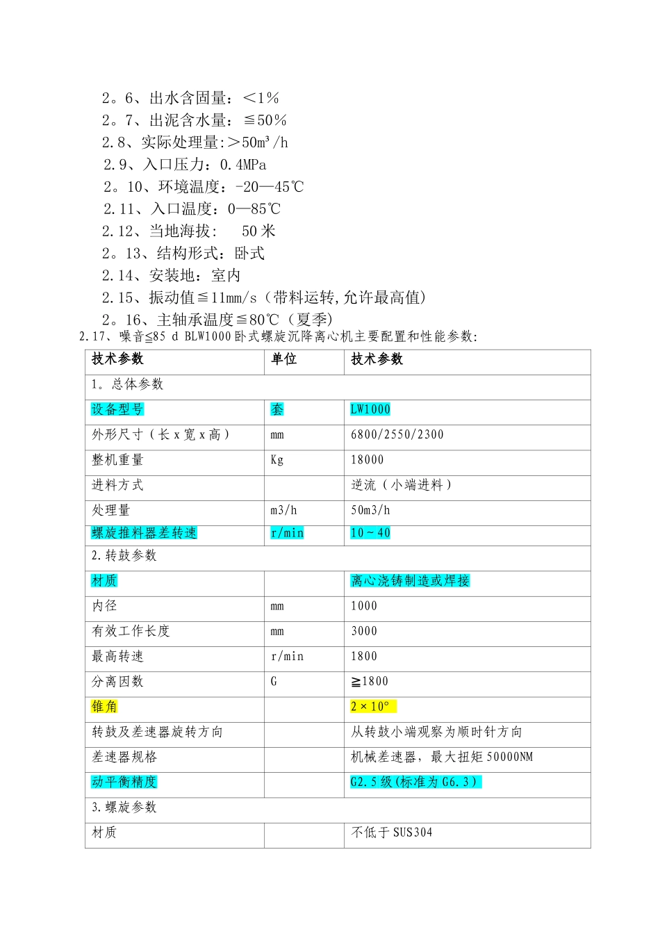 LW型卧螺卸料离心机买卖技术协议_第3页