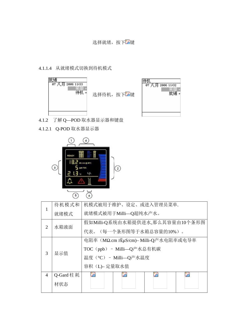 Milli-Q超纯水机使用、清洁及维护操作规程_第3页