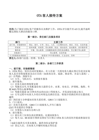OTA评分达到4.9分落地方案