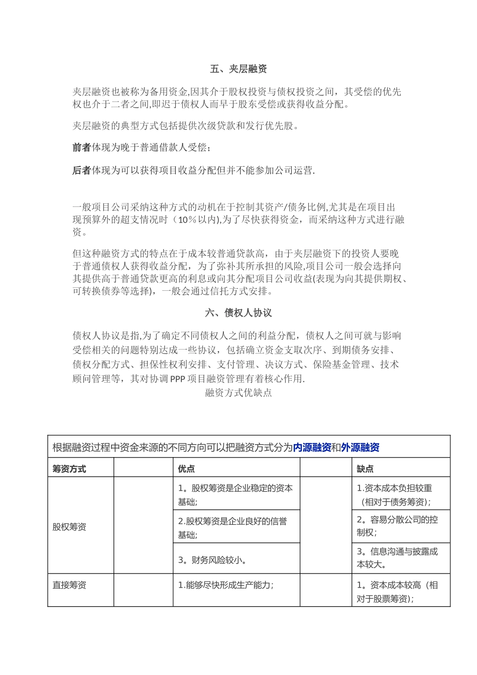 PPP项目融资方式和优缺点分析_第3页