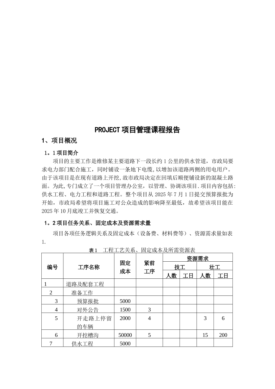 project项目管理实验报告_第3页