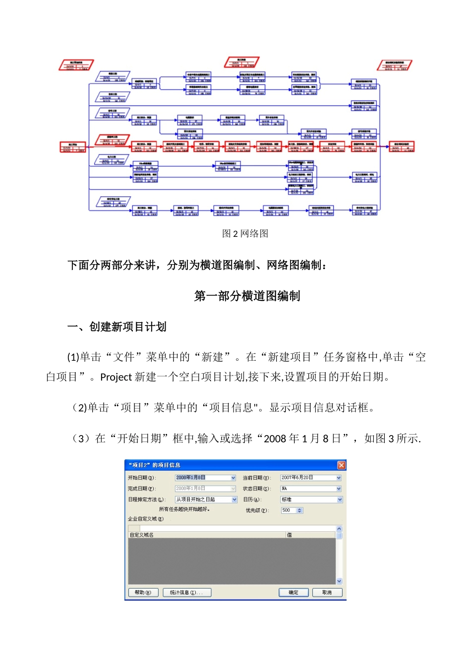 Project编制施工进度计划图课件_第2页