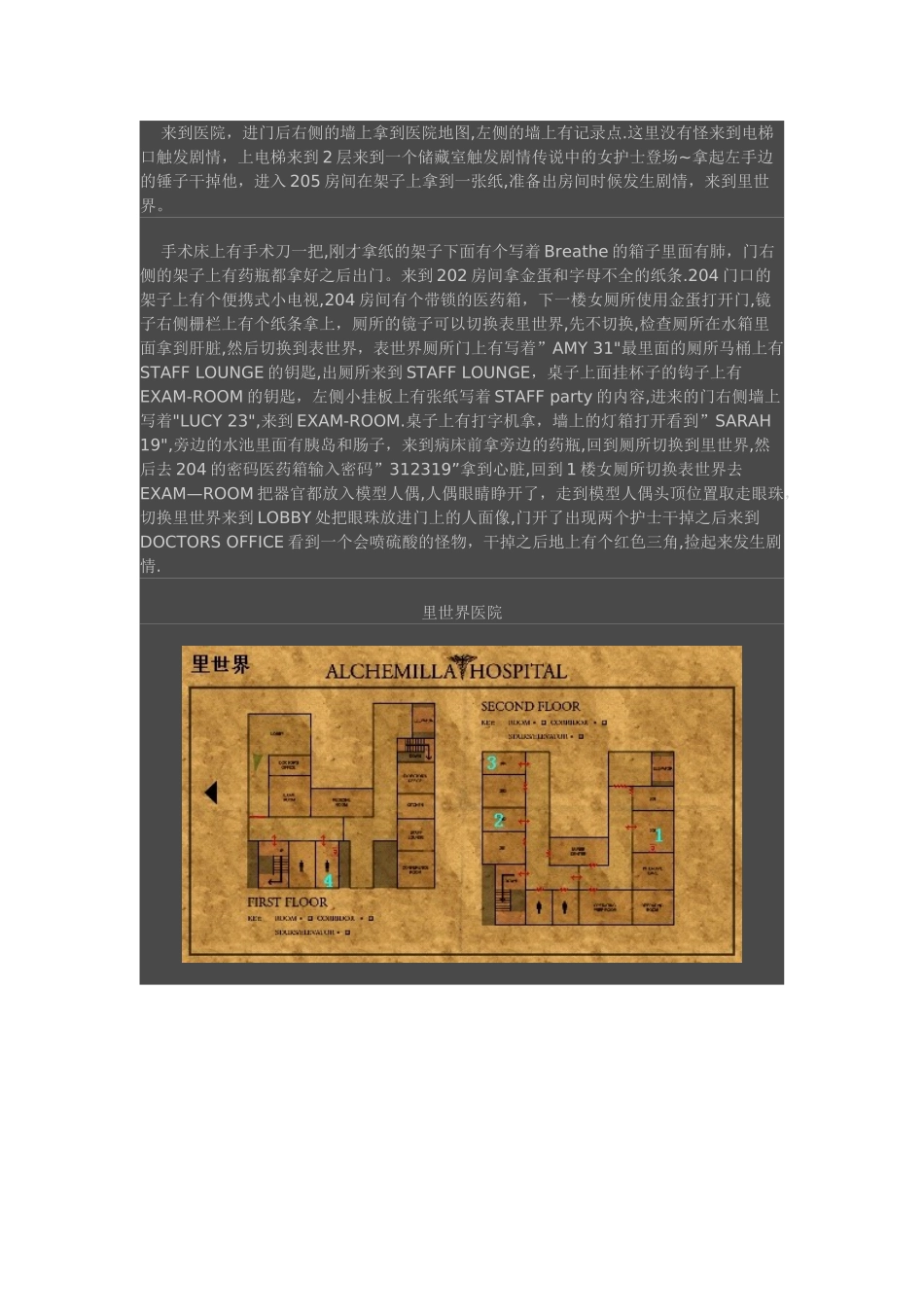 PSP《寂静岭：起源》完整流程攻略_第2页