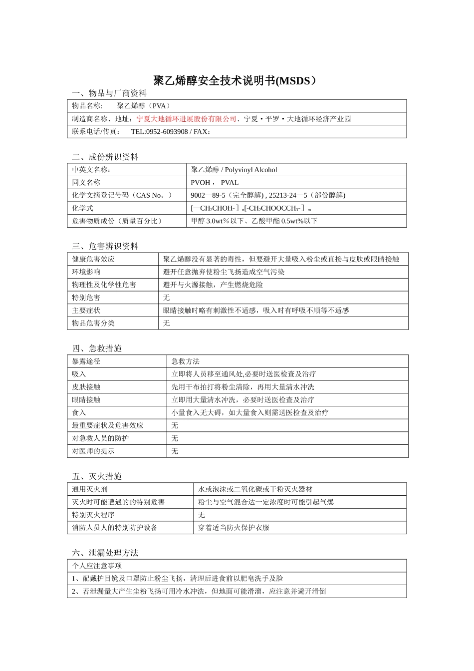 PVA安全技术说明书_第1页