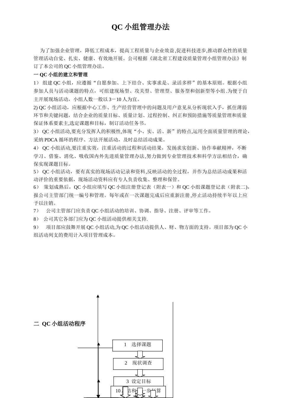 QC小组管理办法及QC成果案例_第1页