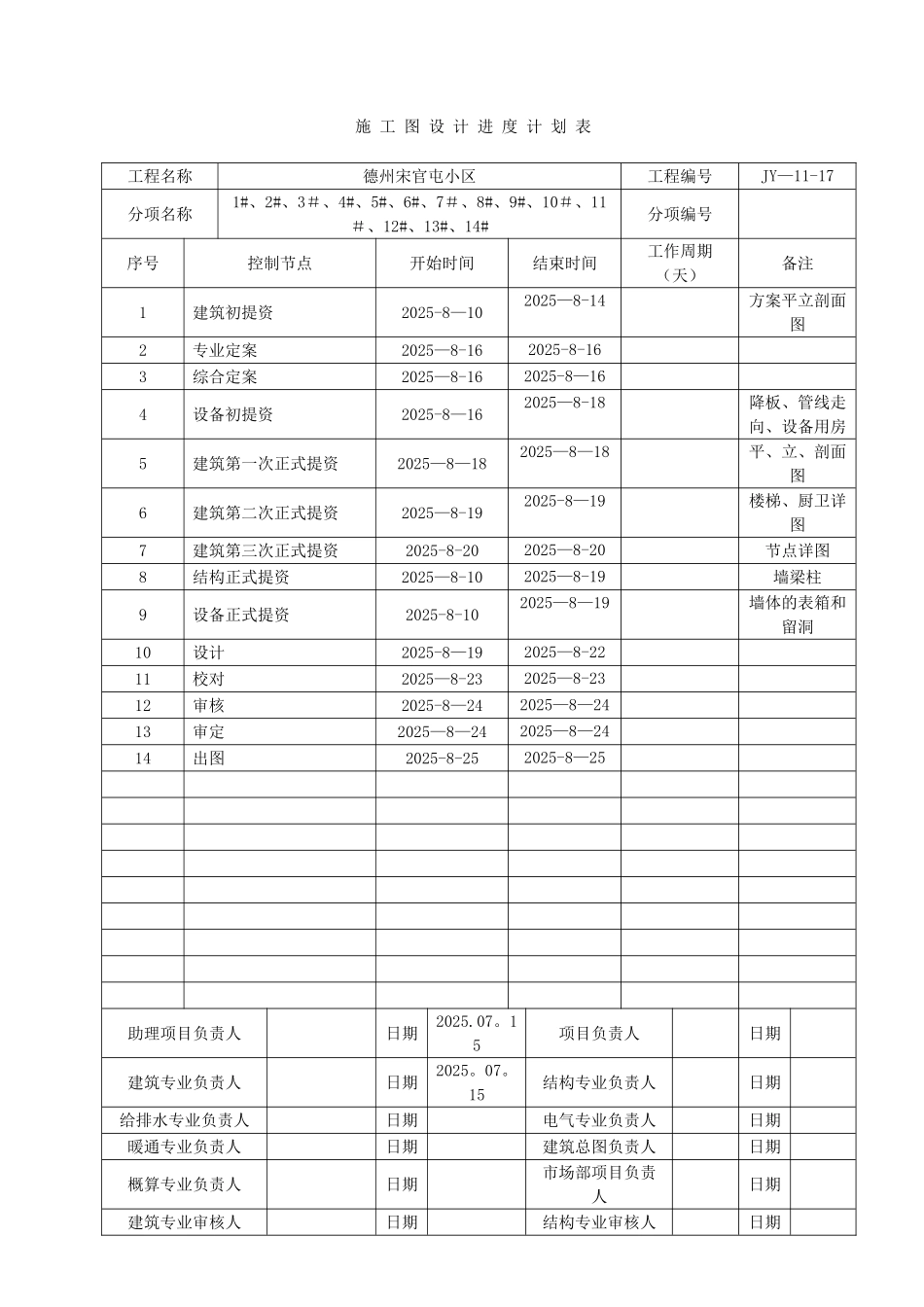 QSB02-3C施工图设计进度计划表_第1页
