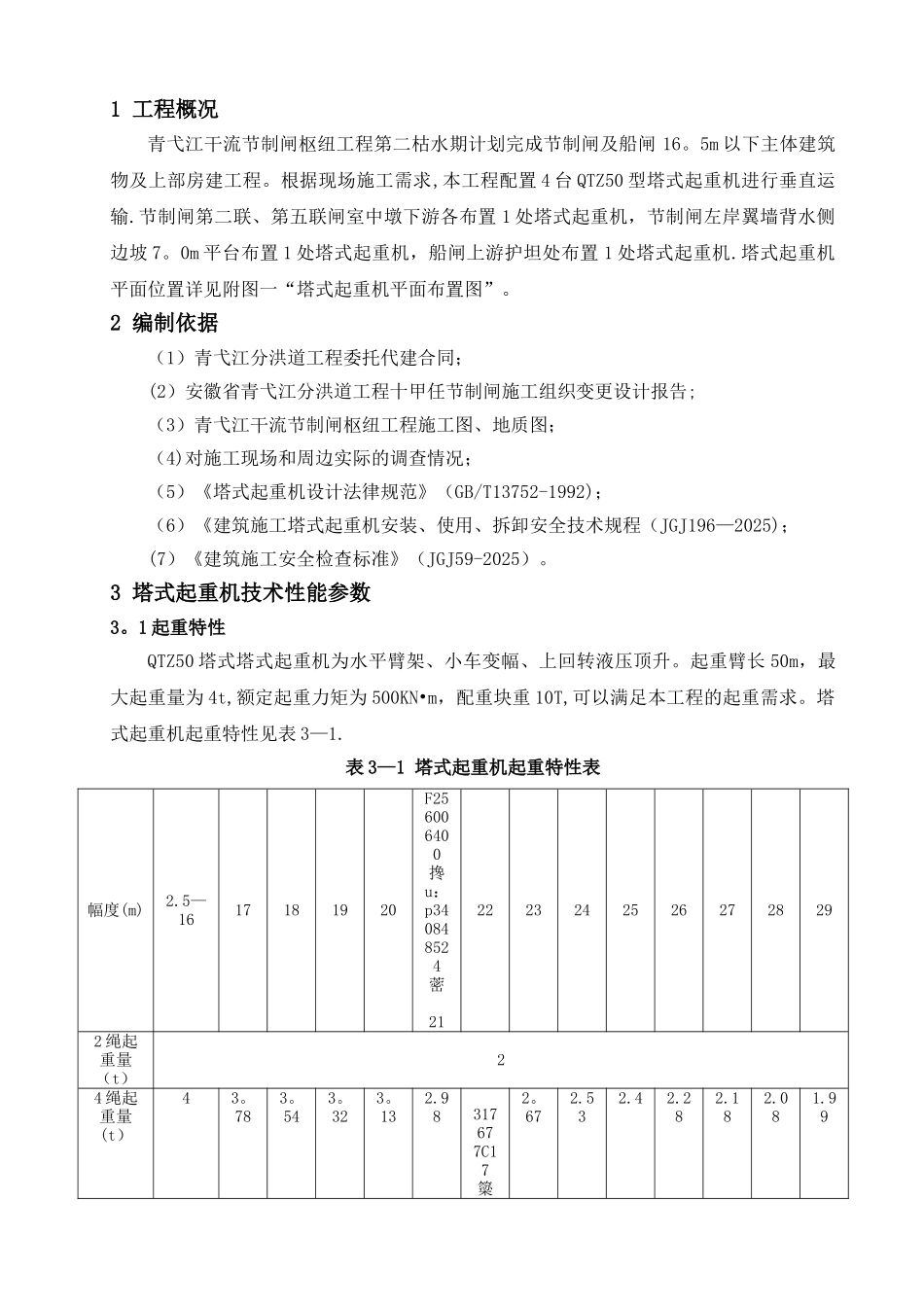 QTZ50型塔吊施工方案_第2页
