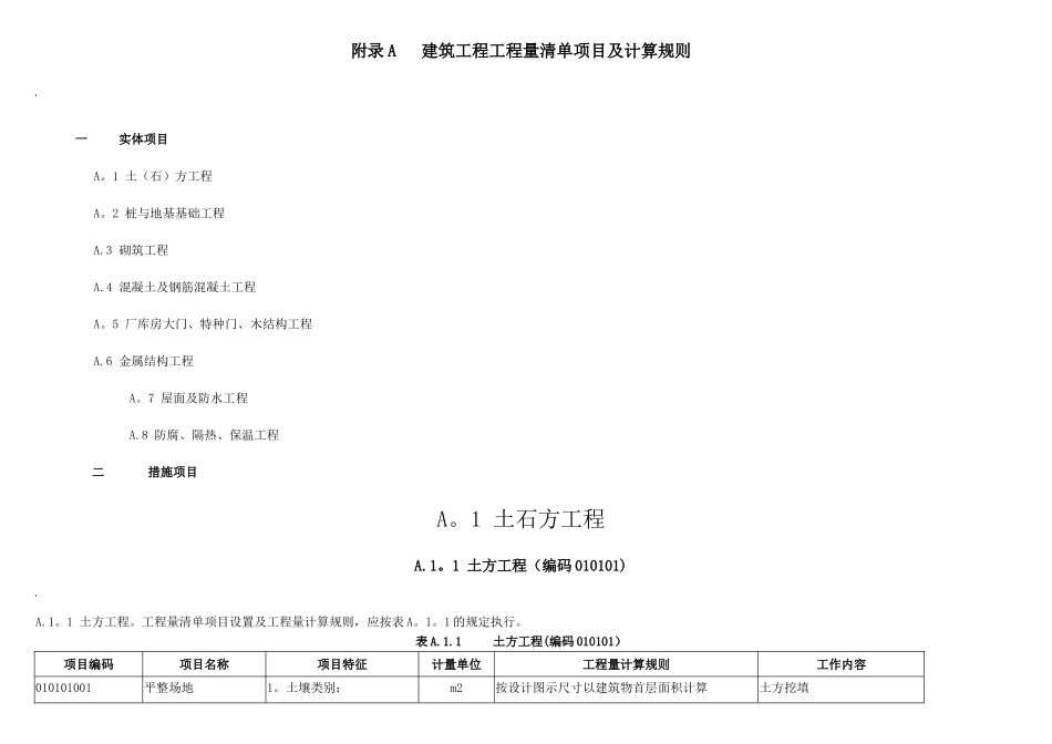 qxx-16工程量清单计价规范项目编码_第1页