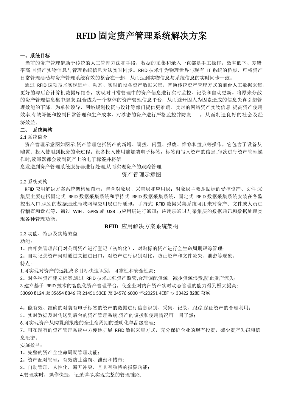 RFID-固定资产管理系统解决方案_第1页