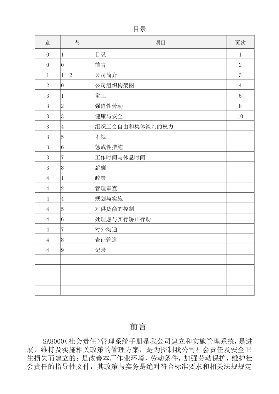 SA8000社会责任管理体系手册_第2页